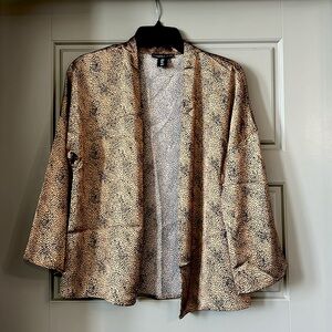 Cheetah print satin Kimono 🐆